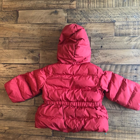 Baby Gap Red Bow Puffer Coat (18-24 months) - Picture 2 of 5